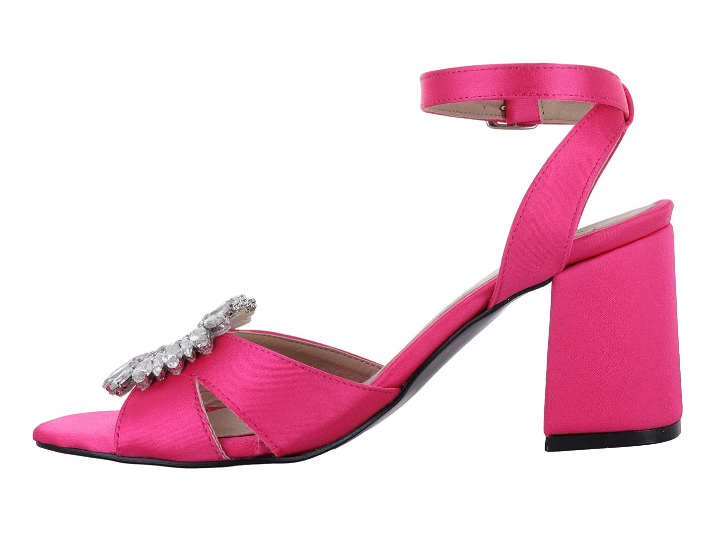 Sandalias de Tacón Luna Rosa Color Pitaya para Mujer