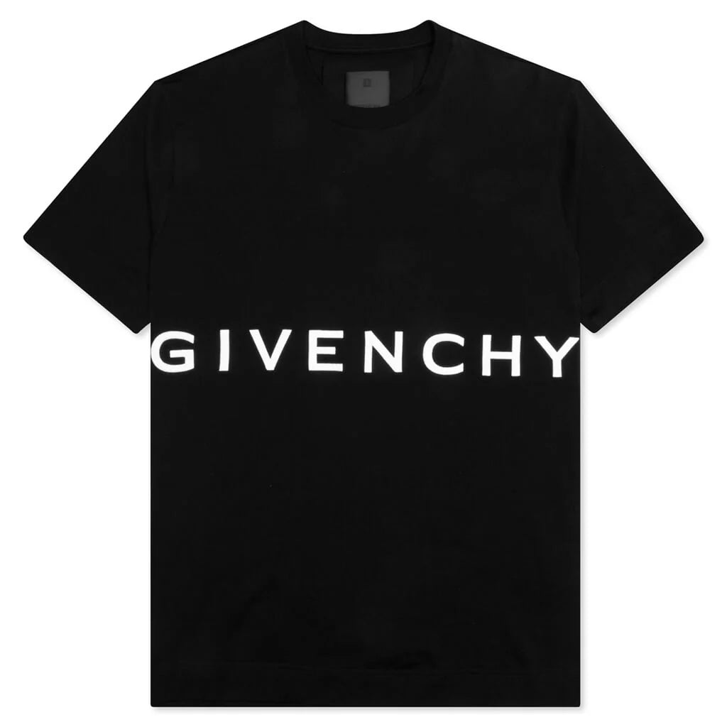 Embroidered Logo Slim Fit T Shirt Black