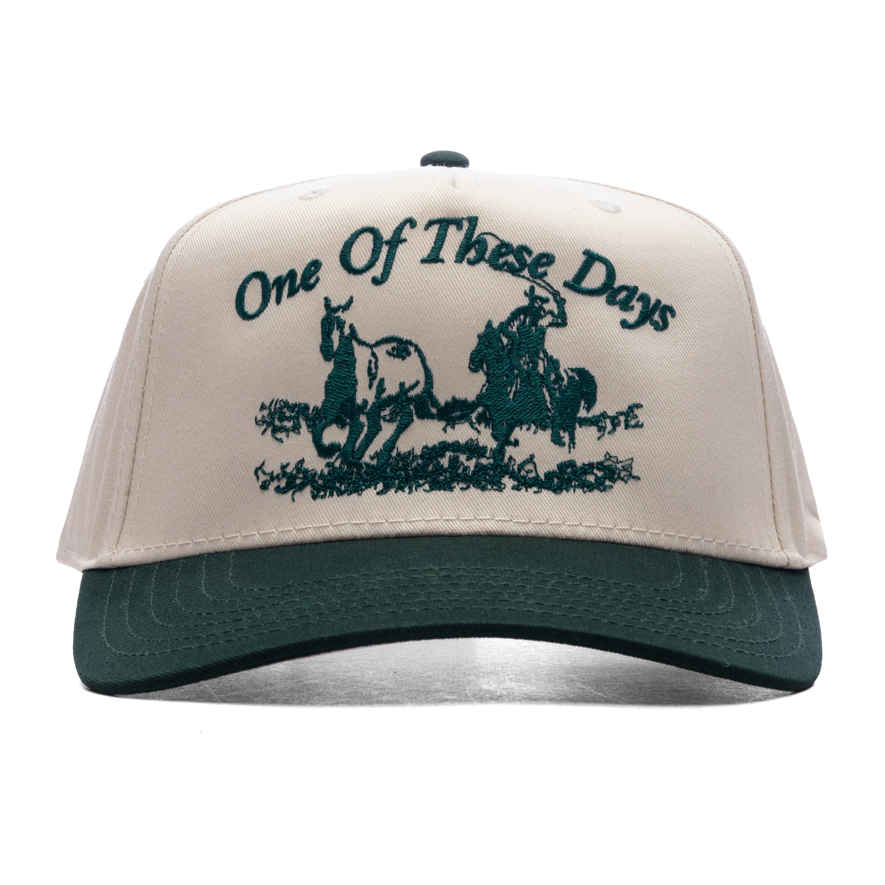 Just For A Moment 5 Panel Hat Natural Green