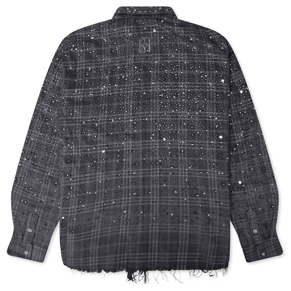 20K Pearl Diamond Shirt Black Gray