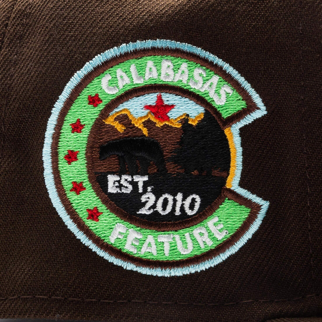 Feature x New Era Old English Calabasas Snapback Brown Sky
