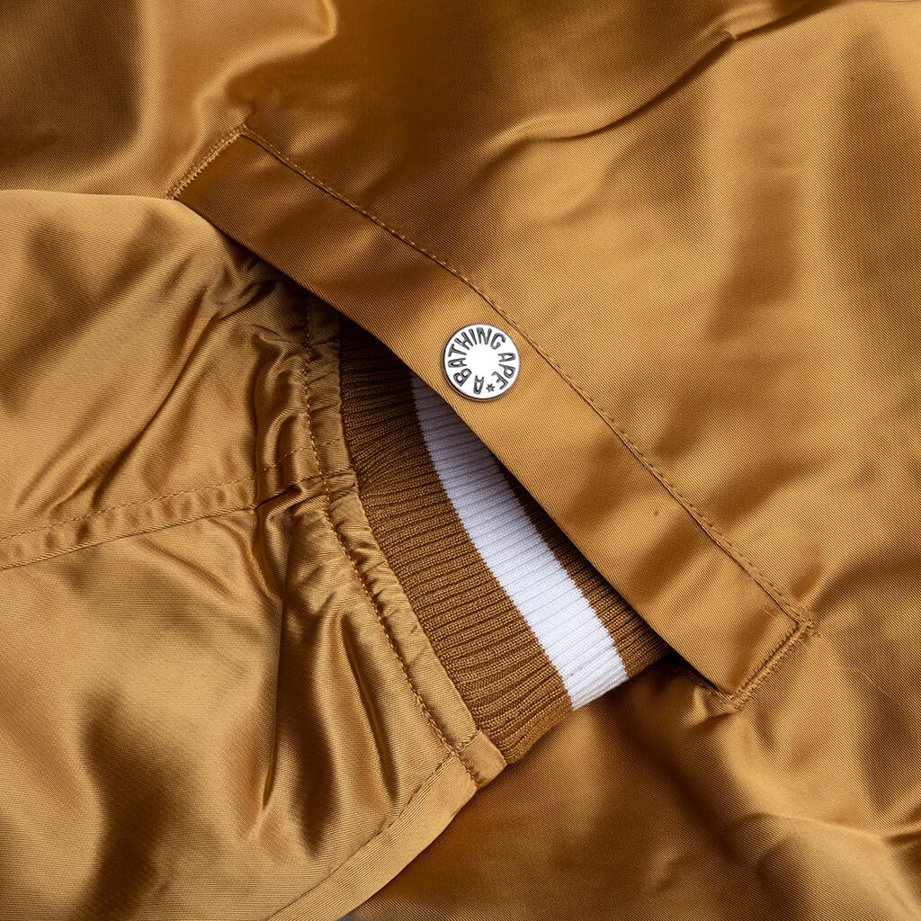 Baseball Varsity Jacket Beige