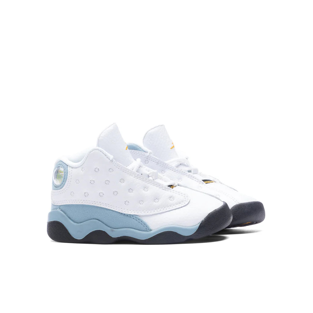 Air Jordan 13 Retro TD White Yellow Ochre Blue Grey