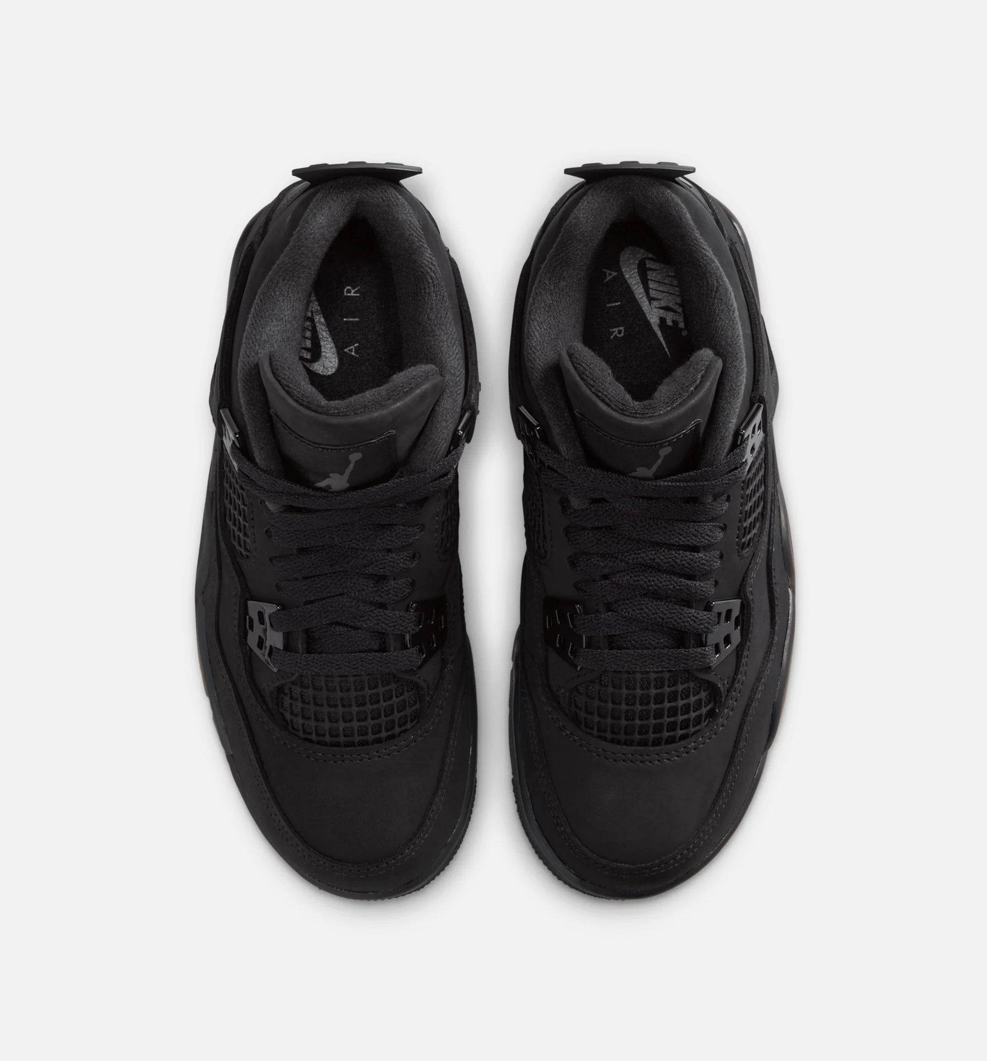 Air Jordan 4 Retro Black Cat Grade School Lifestyle Shoe Black Black Light Graphite Limit One Per Customer