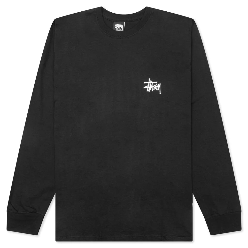 Basic Stussy L S Tee Black
