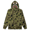Graduation Camo Shark Full Zip Hoodie Olive Drab