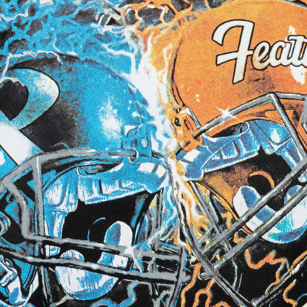 Feature x Represent Head 2 Head T Shirt Stained Black