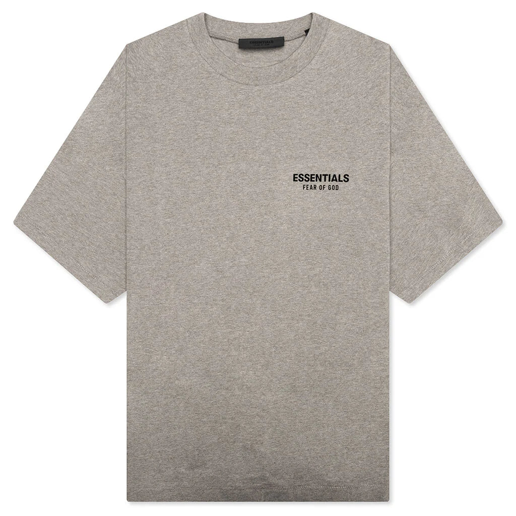 Jersey Crewneck T Shirt Heather Gray