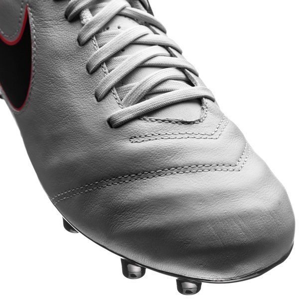 Nike JR Tiempo Legend IV FG Firm Ground Soccer Cleats Pure Platinum Silver