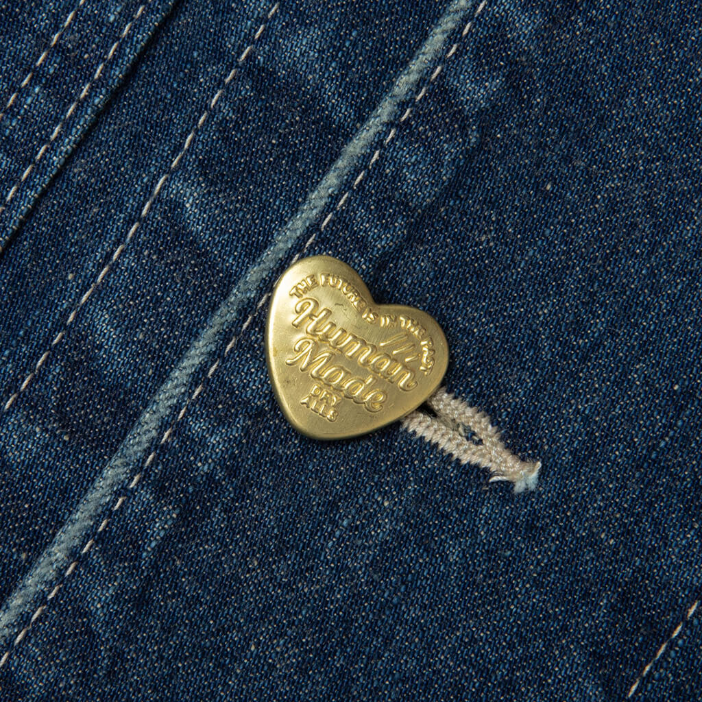 Denim Coverall Jacket Indigo