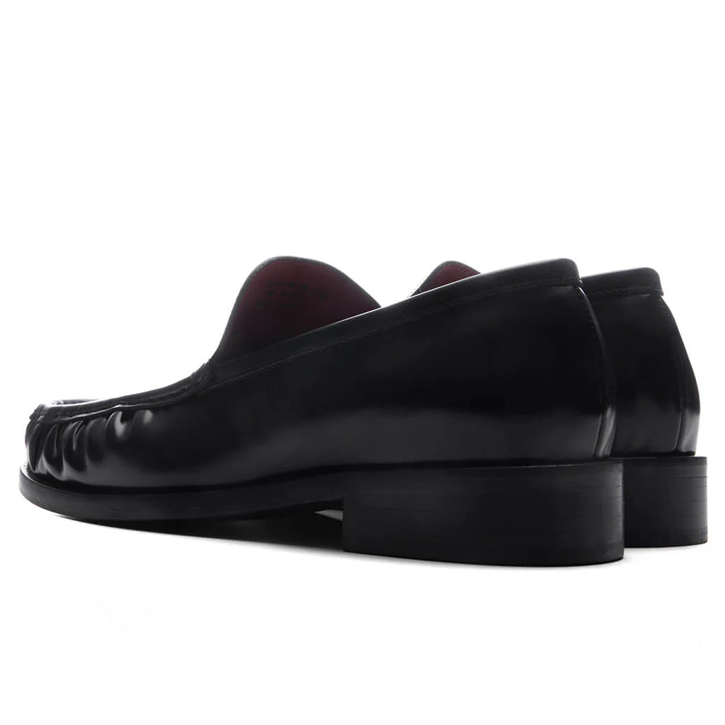 Leather Loafers Black