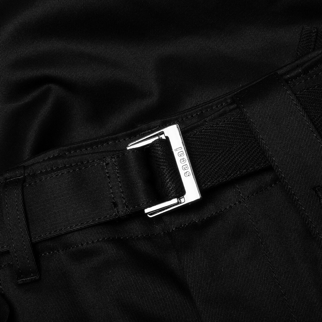 Cotton Chino Pants Black
