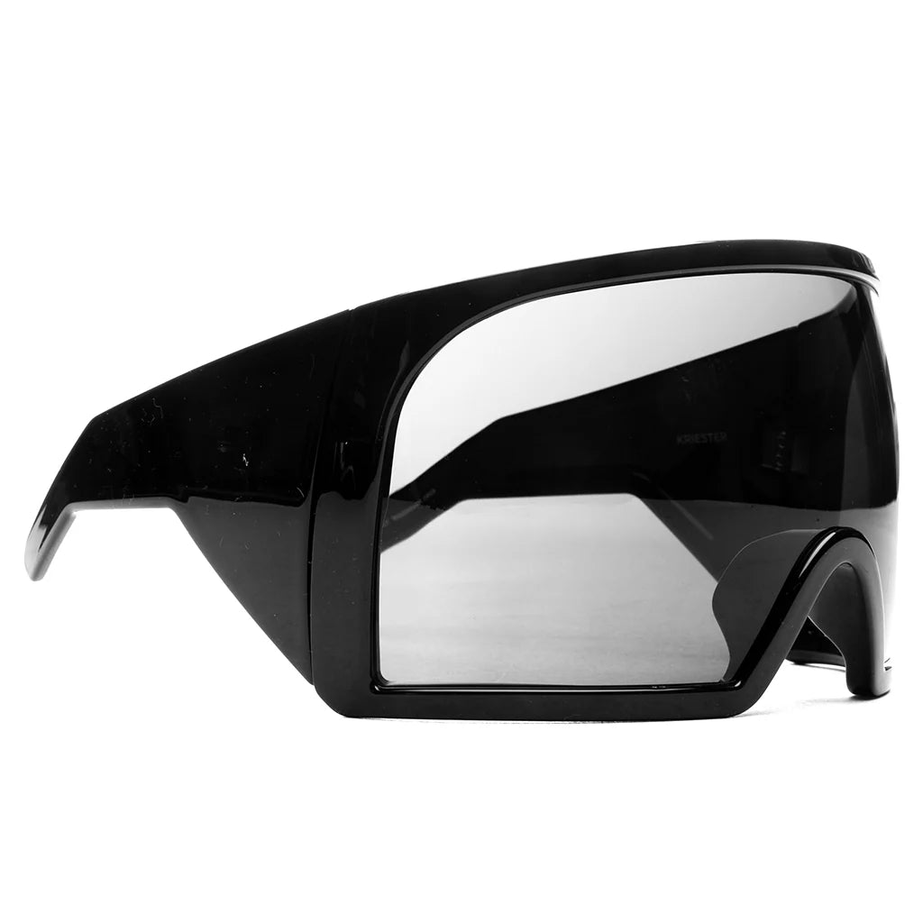 Sunglasses Kriester Shiny Black Temple Black Lens