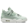 Womens Air Jordan 4 Retro Abundance Seafoam Sail Metallic Silver