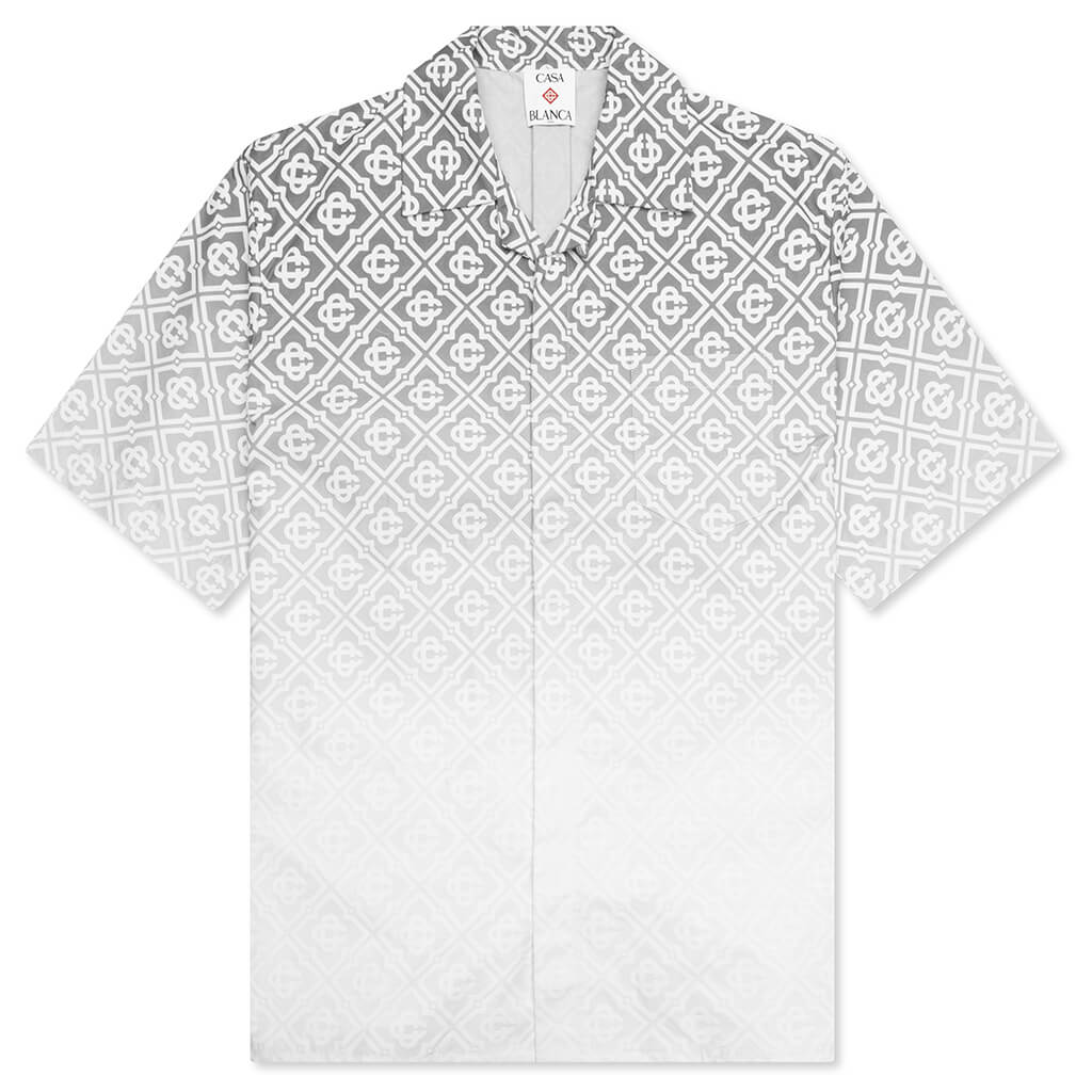 Gradient S S Cuban Collar Shirt Grey