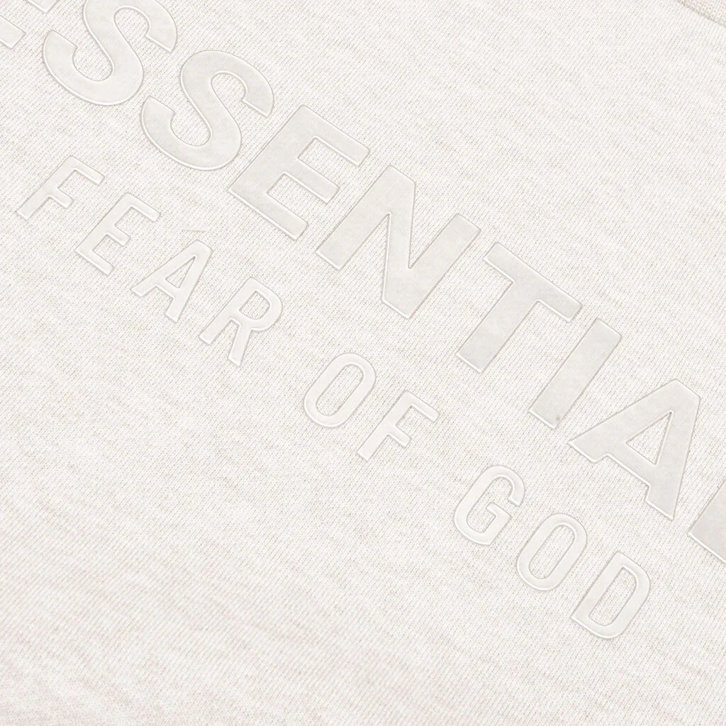 Kids Fleece Crewneck Heather Stone