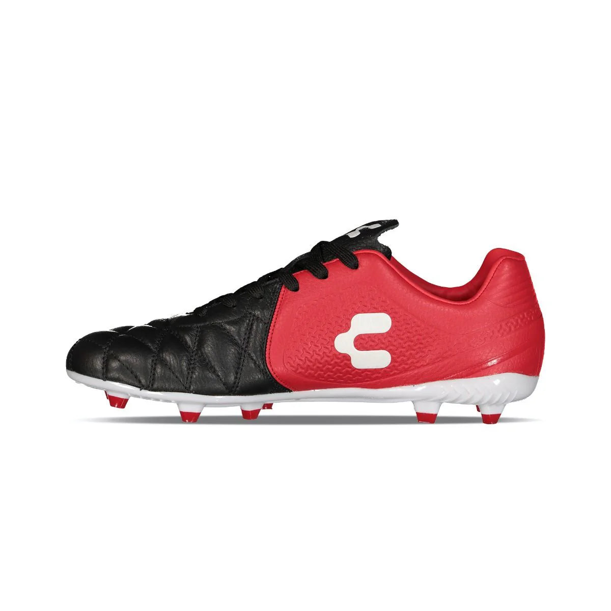 Charly Legendario LT FG 20 Firm Ground Soccer Cleats Black Red