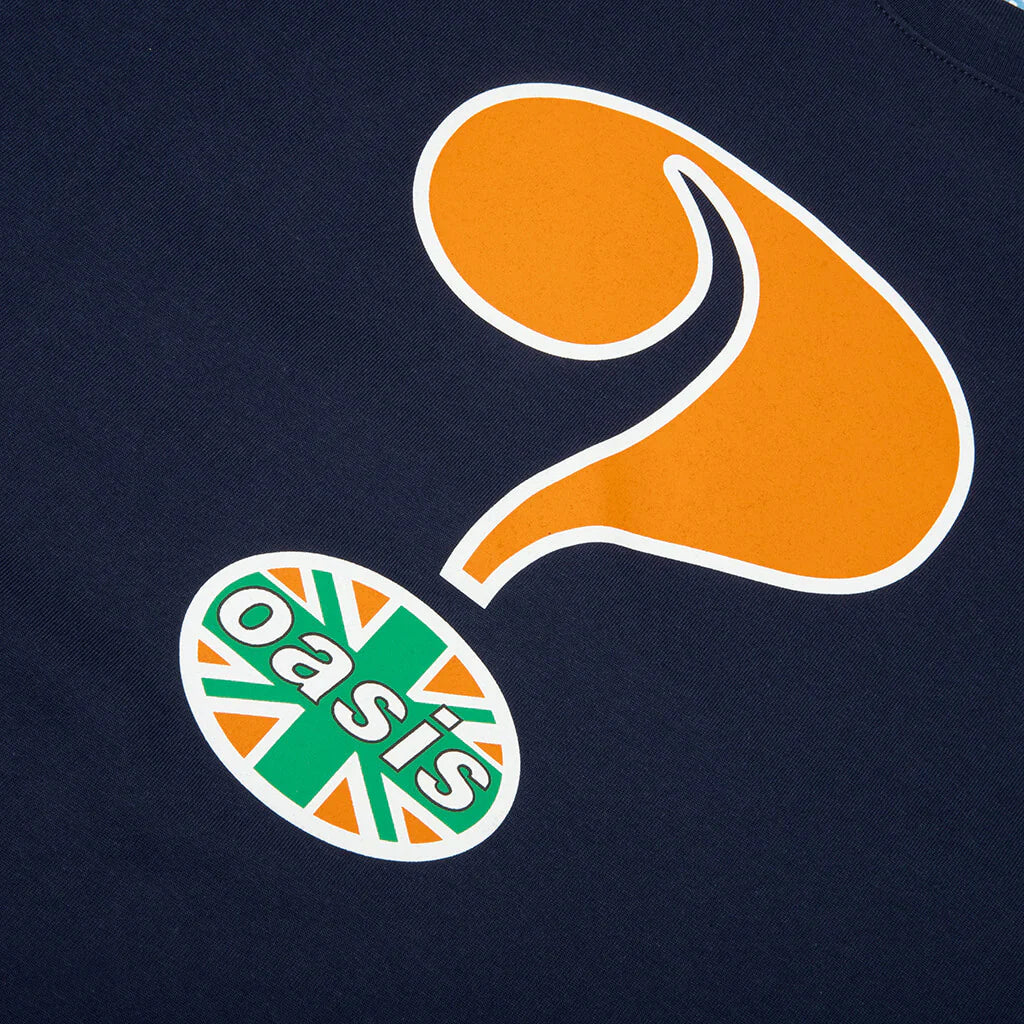 Pleasures x Oasis Question Mark T Shirt Navy