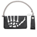 Vanson Bones Chain Wallet Black