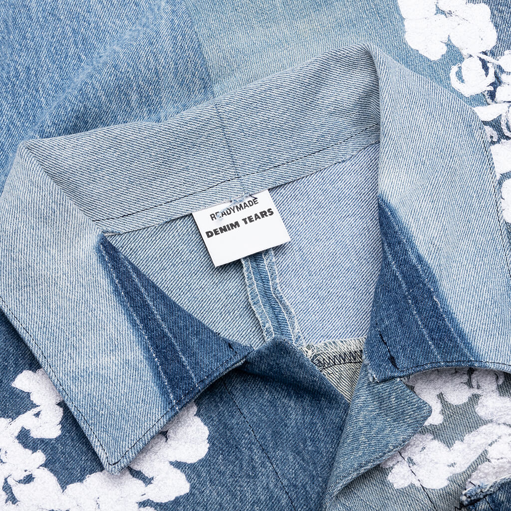 Readymade x Denim Tears CTN Wreath Track Jacket Blue