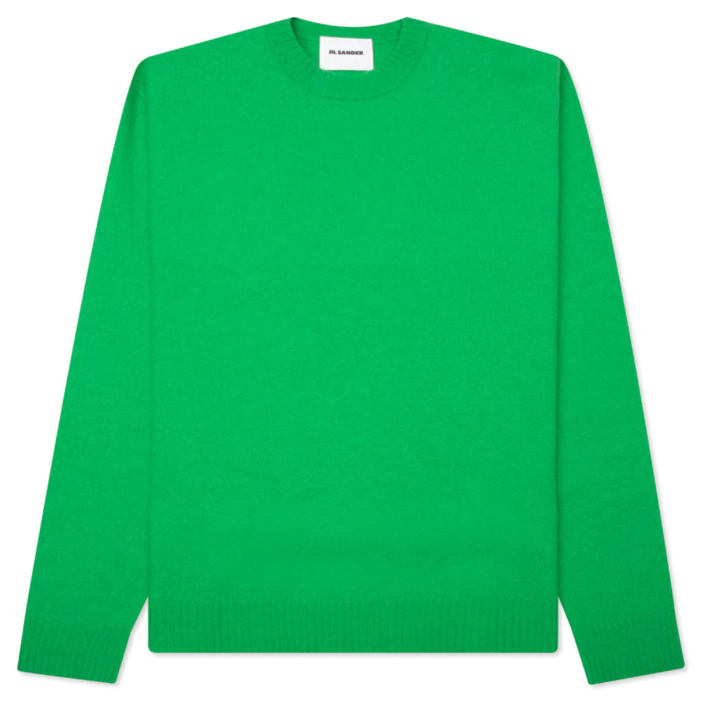 Crewneck Long Sleeve Jumper Girl Scout Green
