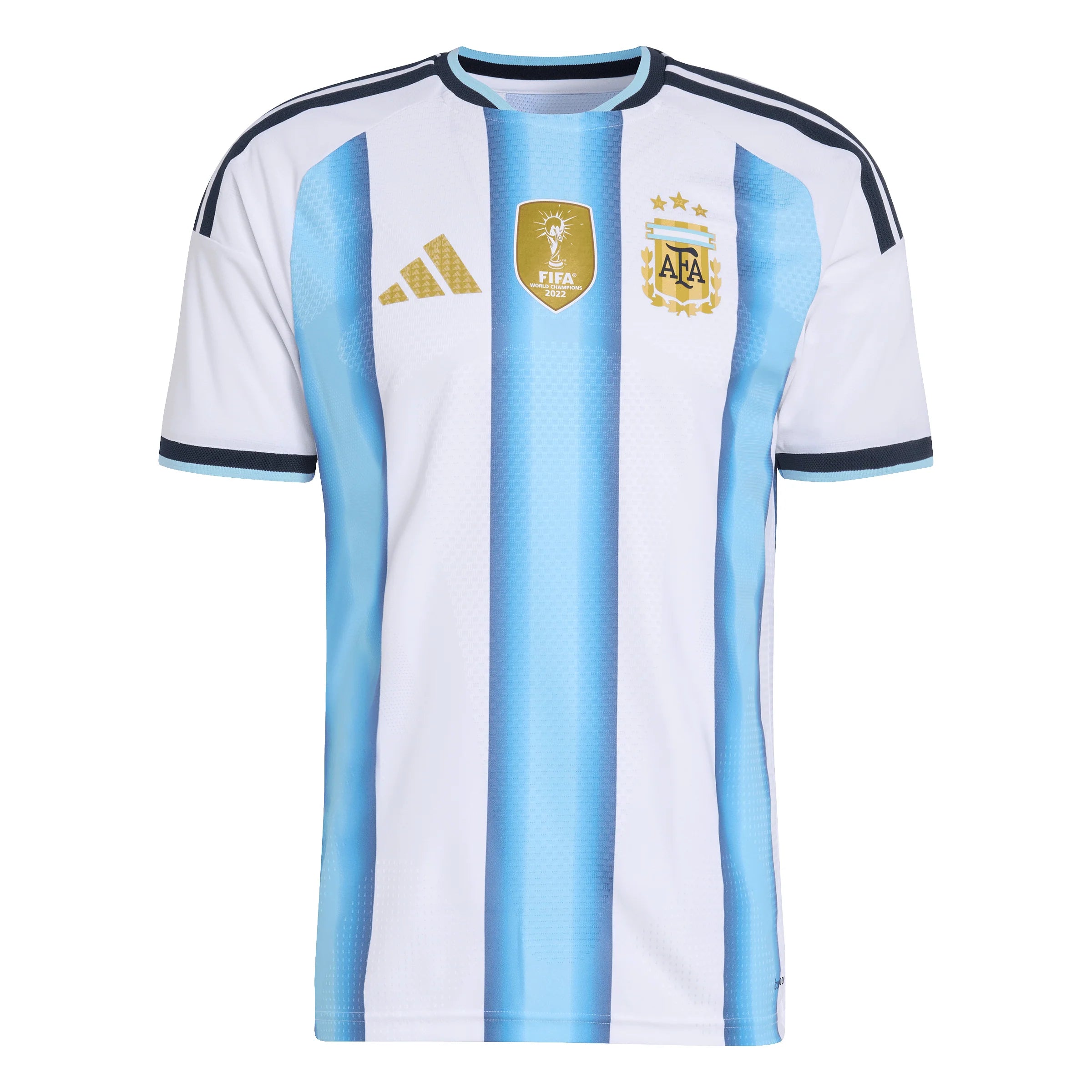 adidas Argentina Home Authentic Mens Soccer Jersey 26 White Blue