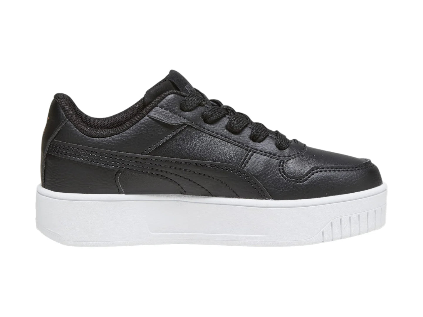 Tenis PUMA Carina Street Negro y Oro Rosa para Niña