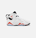 Air Jordan 7 Retro White Infrared Grade School Lifestyle Shoe White Red