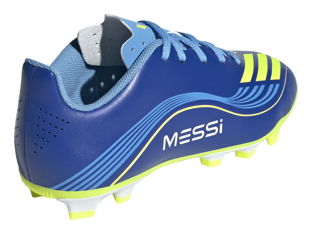 Tenis Adidas F50 Messi Club Azul y Amarillo para Niño