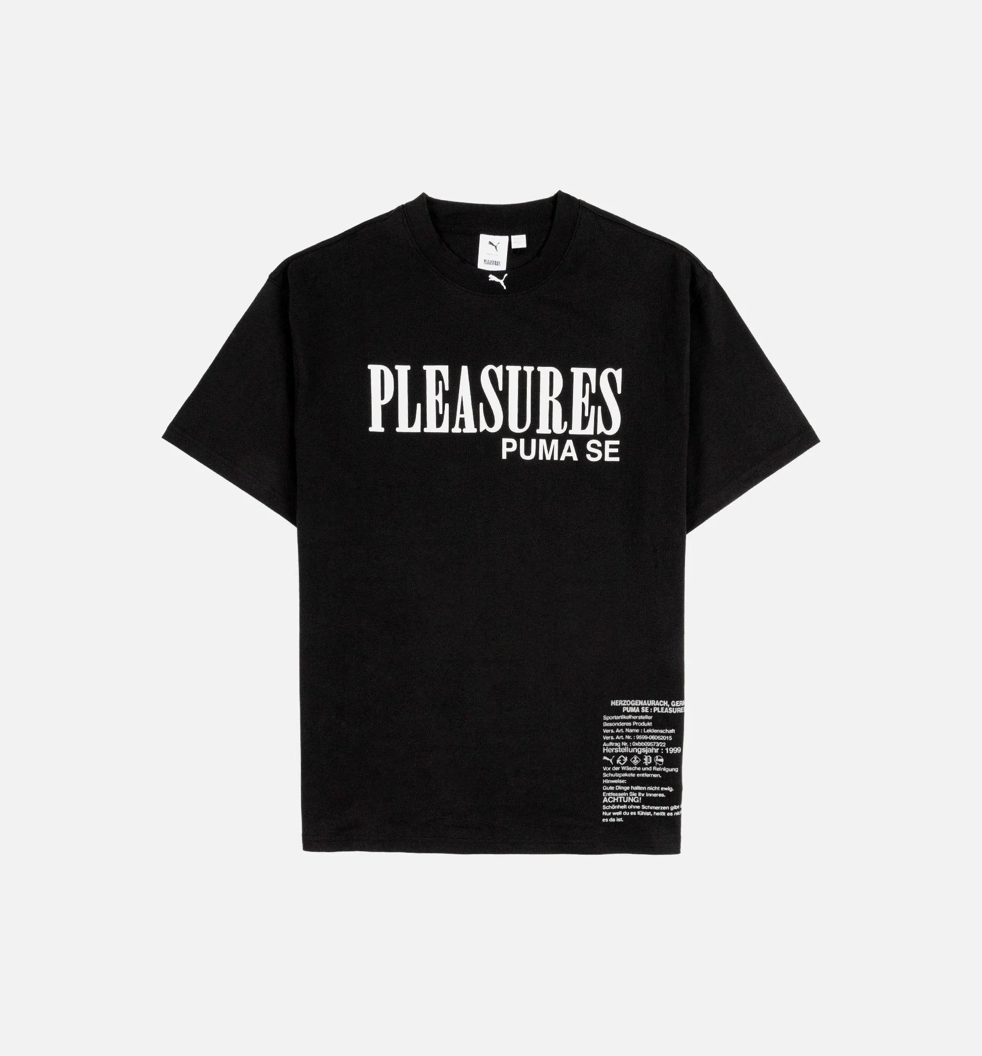 Pleasures Mens Short Sleeve Shirt Black