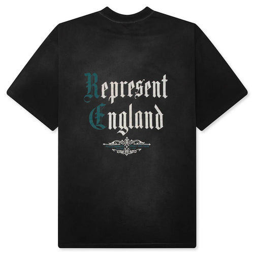Private Members T Shirt Stained Black