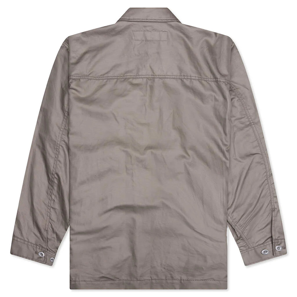 Multi Pocket Chore Jacket Grey Beige