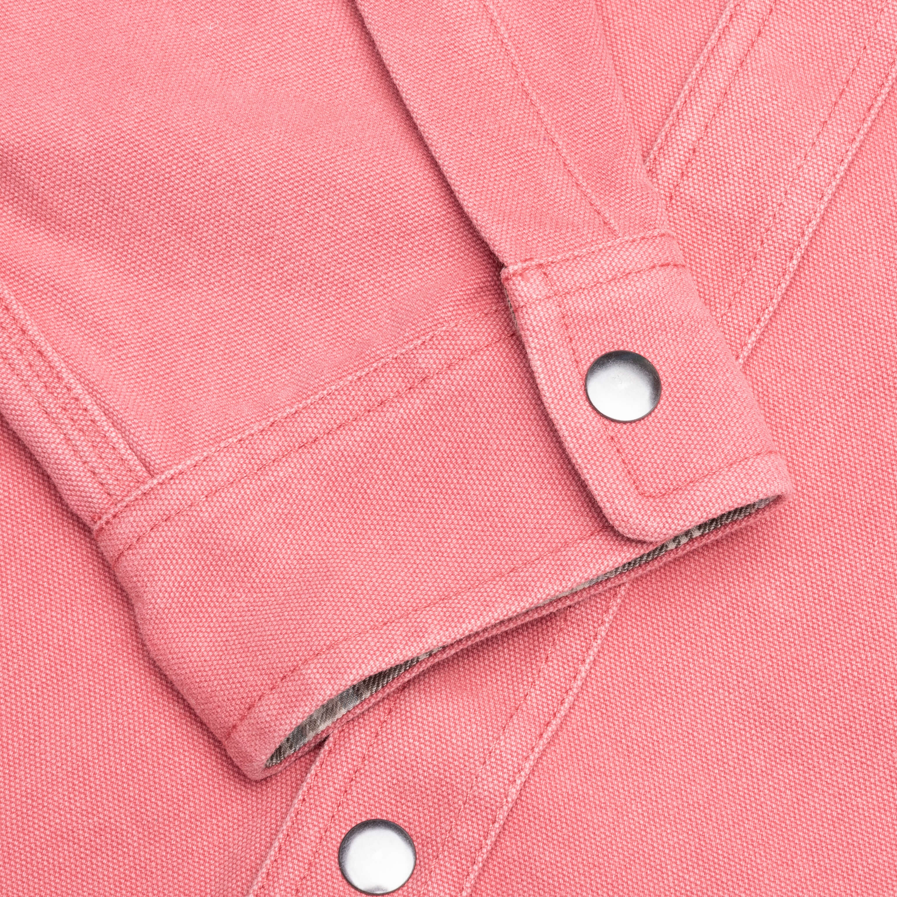 Heavy Washed Canvas Shirt Berry