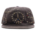 Studded Wrap Around Hat Brown