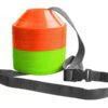 Kwikgoal Mini Disc Cone Kit 50 25 each color and strap cone carrier