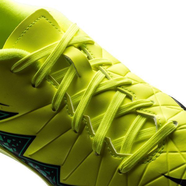 Nike JR HyperVenom Phelon II IC Indoor Shoes Volt Black Hyper Turquoise