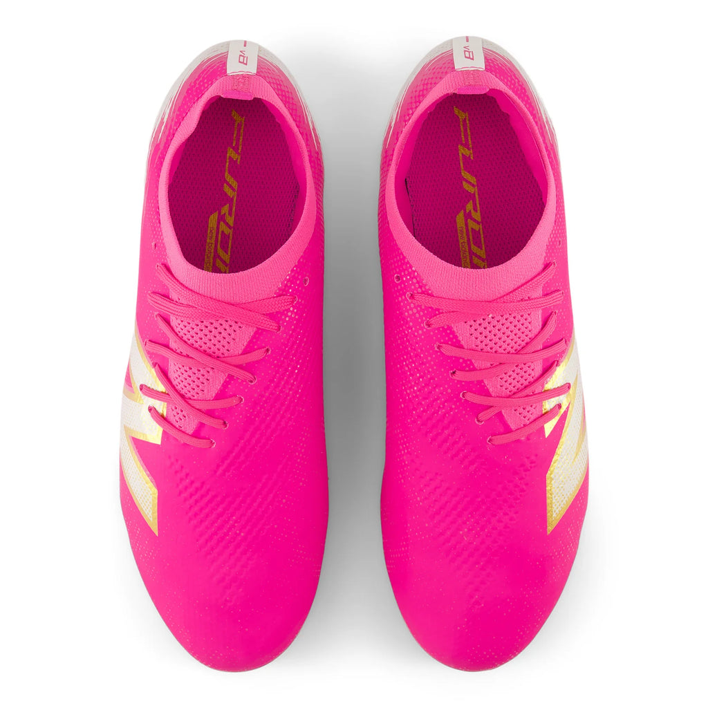 New Balance Furon Pro V8 FG Firm Ground Mens Soccer Cleats Pink Heat