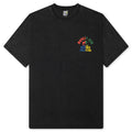 Smiley Foul Play T Shirt Washed Black
