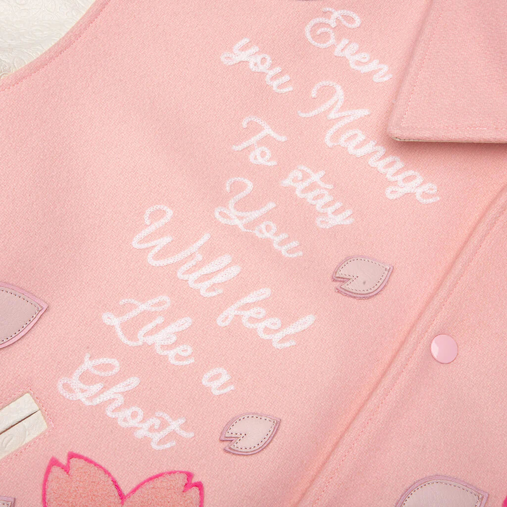 Sakura Varsity Jacket Pink