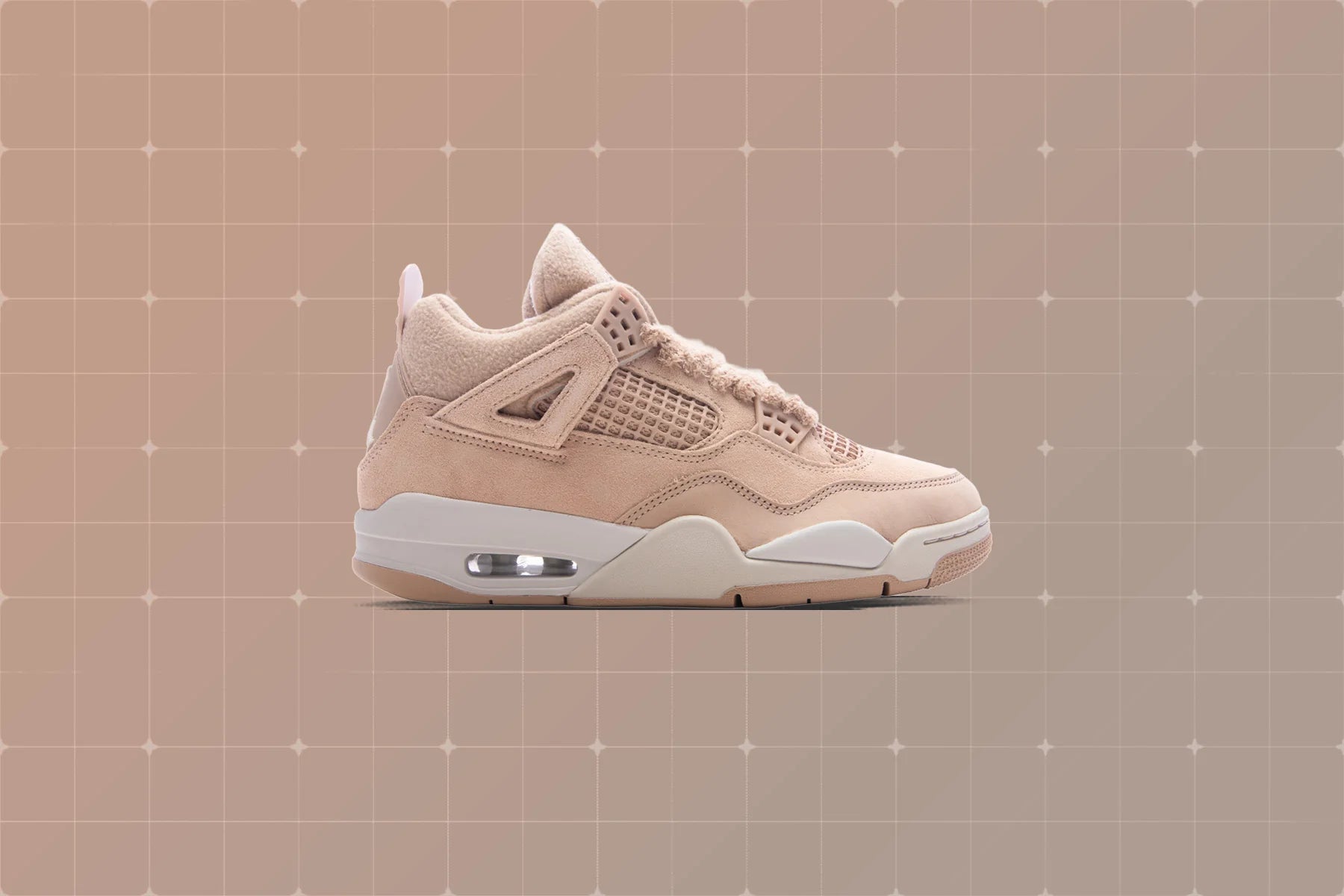 Womens Air Jordan 4 Retro Cozy Girl Hemp Light Orewood Brown