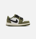 Air Jordan 1 Low OG Medium Olive And Summit White Infant Toddler Lifestyle Shoe Medium Olive Black Summit White Sail