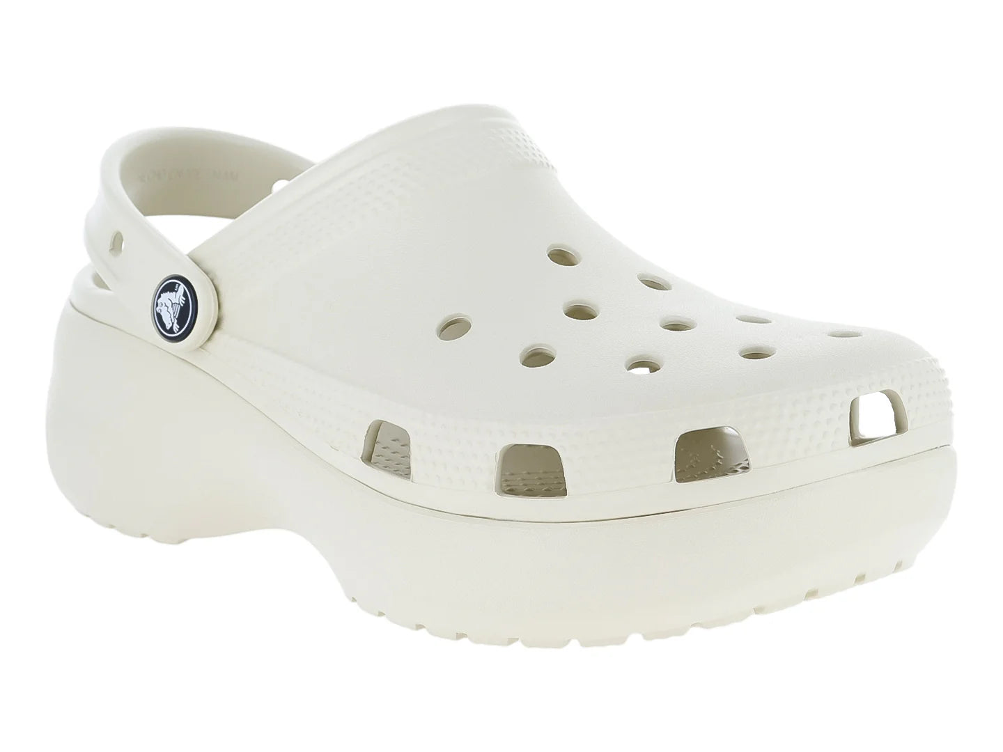 Sandalias Crocs Classic Platform Clog Color Bone para Mujer