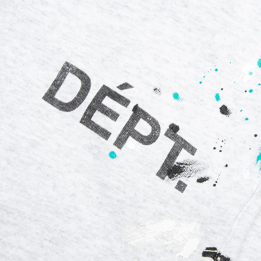 Dépt Logo Painted Sweatpant Flares Light Heather Grey Navy Black