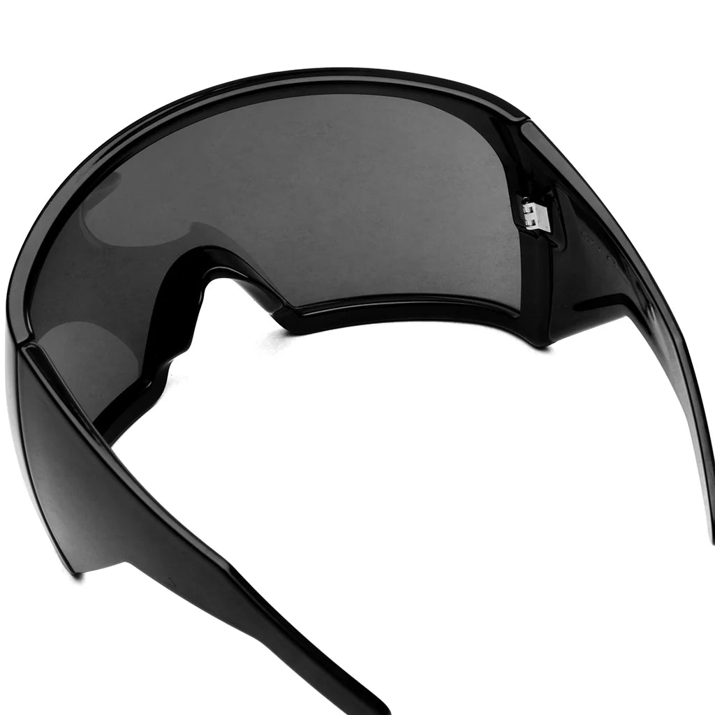 Sunglasses Kriester Shiny Black Temple Black Lens