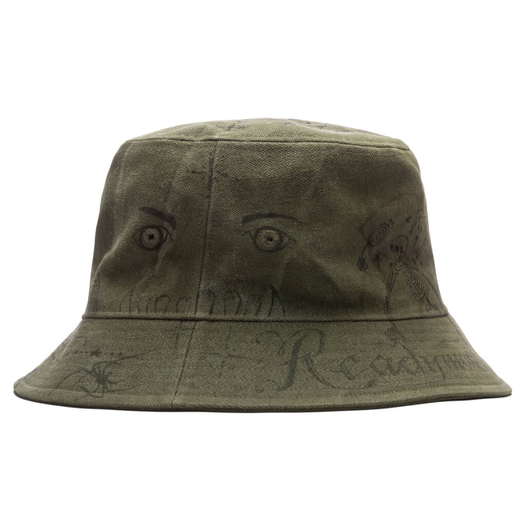 Readymade x Dr Woo Tattoo Bucket Hat Green