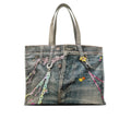 Logo Shoulder Tote Bag Fn Ux Bags000189 Mid Blue