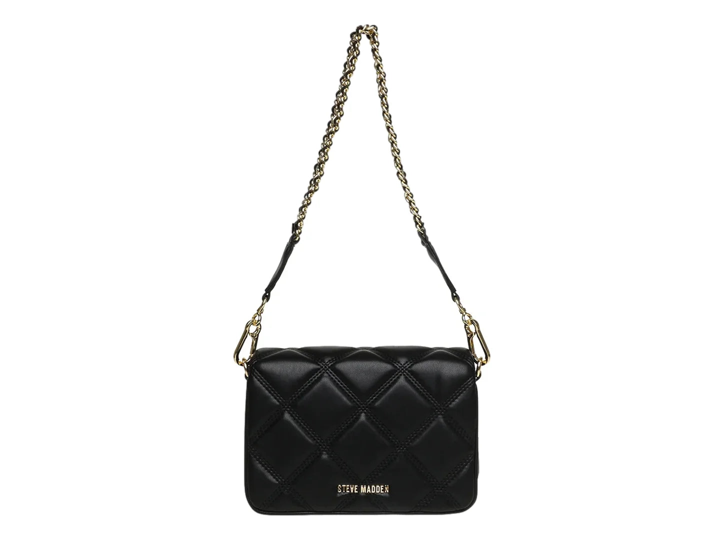 Bolso Crossbody Steve Madden Broone Negro y Dorado para Mujer