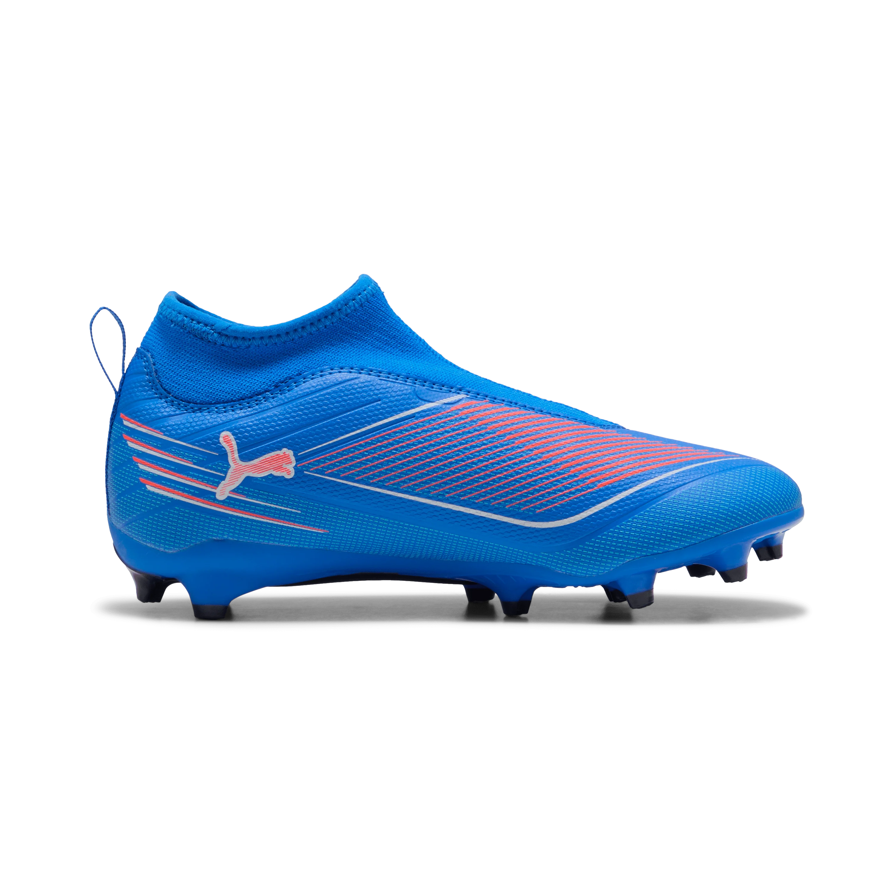PUMA Ultra 6 Match Laceless FG AG Firm Multi Ground Kids Soccer Cleats Blue White