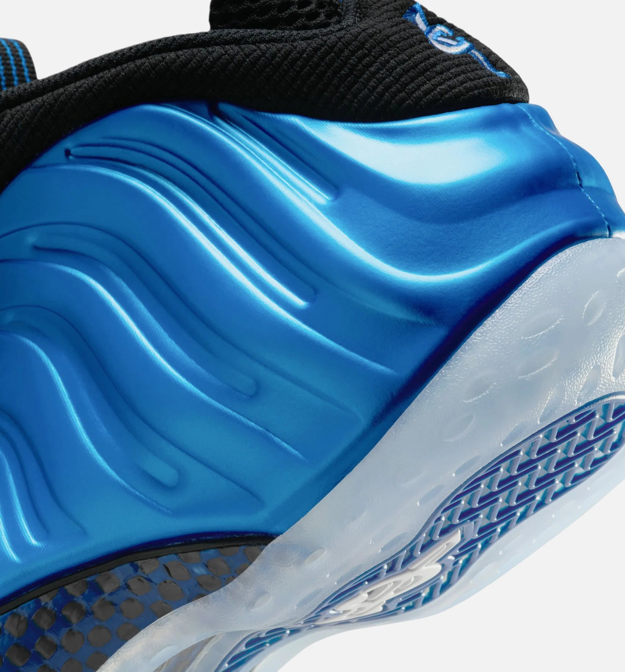 Air Foamposite International Blue Mens Lifestyle Shoe Neon Royal White Black Clear Free Shipping