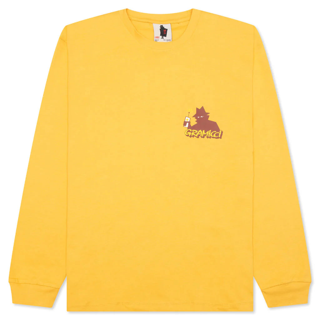 Real Bad Man x Gramicci Records L S Tee Mustard